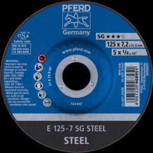 Schruppscheibe SG STEEL, 125x7,2mm