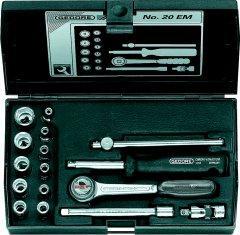 Steckschl.Garnitur 6,3mm (1/4") 16 teilig Gedore