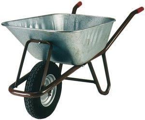 Betonkarre mit Nylonlager Luftrad 400x100 mm, 90 l