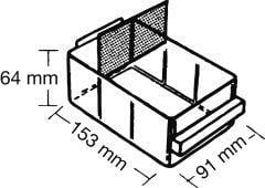 Trennwand Satz a 24 Stk. für Schublade Typ B