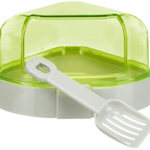 Ecktoilette mit Dach