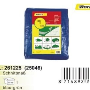 Gewebeplane mit Ösen, 4x6m, TOKO