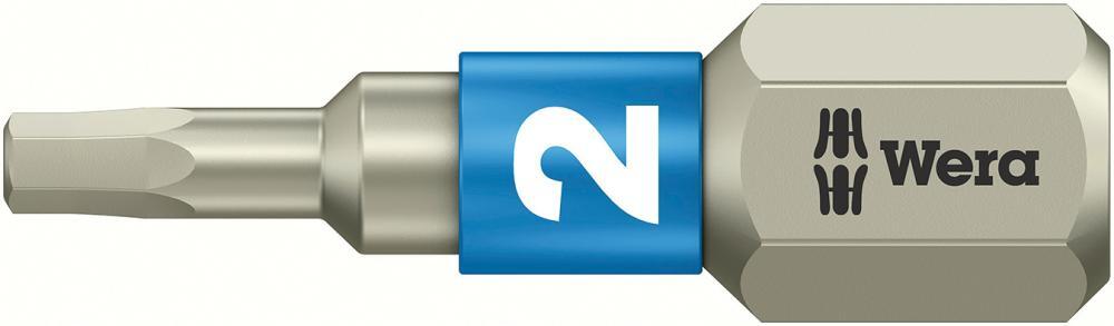 Bit 6,3mm (1/4") DIN 3126 C 6,3 SW 2 x25mm rostfrei 1 Stück