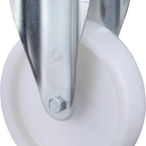 Bockrolle 125mm N110.B10 Platte,Kst.weiß,RL N110.B10.127