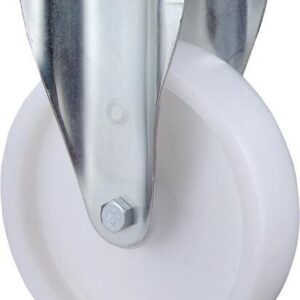 Bockrolle 200mm N110.B10 Platte,Kst.weiß,RL N110.B10.201