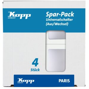 PARIS Universalschalter 4 Stück Packung