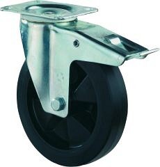 Schwerlast-Lenkrolle 200mm mit Feststeller L120.B60.200