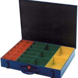 Sortimentskasten 440x330x66mm mit 23 Kunststoff-Einsätzen (H) 1