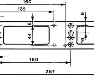 Montageplatte zu TS 4000/5000 silberfarbig