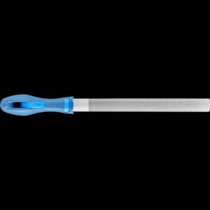 Werkstattfeile Halbrund, mit Heft