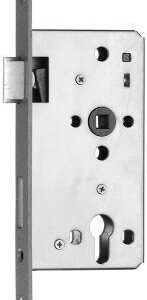 Einsteckschloss WG-Abschl.55/72PZW20 rund silber Links