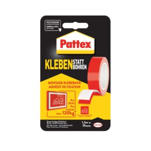 Kleben statt Bohren Pattex doppelseitig