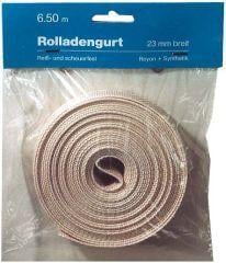 Rolladengurt im Polybeutel, Creme 15mmx6,5m Reissfestigkeit: 410