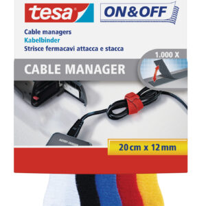 Tesa On and Off 5 x Cable Manager bunt