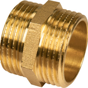 Messing Doppelnippel