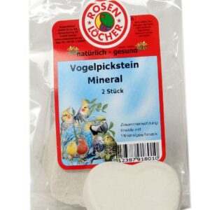 Vogelpickstein mit Mineral