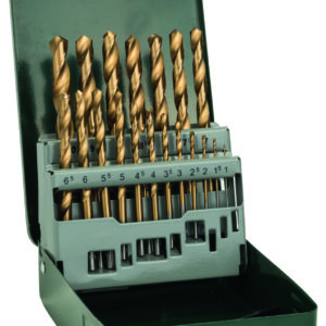 HSS-TiN Stahlbohrer-Set,19-tei