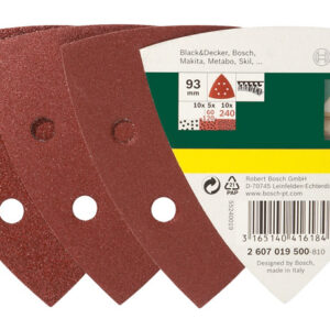 25-teiliges Schleifblatt-Set für Delta-Schleifer, Körnung