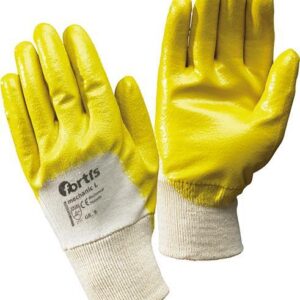 Handschuh Mechanic L, Nitril, leicht, Gr.7, gelb, FORTIS
