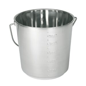 Edelstahleimer 12,3l mit Skalierung