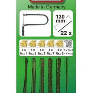 Laubsägeblätter Taifun für Holz oder Metall