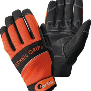Handschuh TechnicGrip orange-schwarz FORTIS