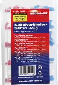 Kabelverbinder Set 120 St. Box, wiederverw.