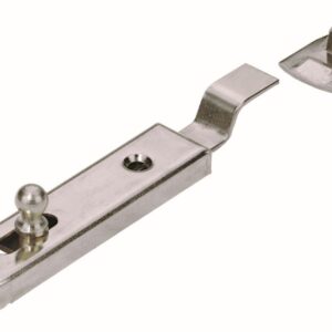 Möbelriegel gekröpft, 50 x 13 mm, Stahl, vernickelt