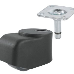 Einfach-Walzenrolle 25mm, KS schwarz,