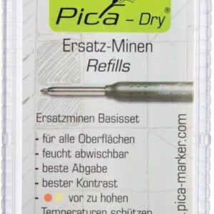Minen-Set für Tieflochmarker Pica-Dry Graphit, gelb, rot Pica