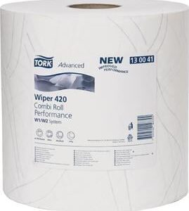 Wischtuch Tork Advance 420 Performance hochweiß 2 Rollen