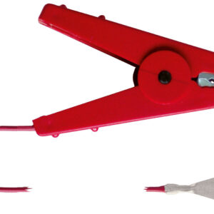 Zaunkabel m. Klemme, rot