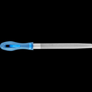 Werkstattfeile Halbrund-Spitz, mit Heft