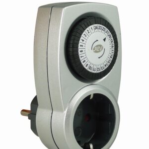 Zeitschaltuhr mechanisch Tag silber