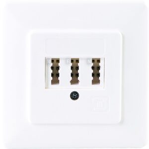 Schwaiger AnschlußdoseTAE3 x6 NFN UP