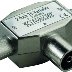 Schwaiger Steckanschlußverteiler 2x TV