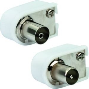 Schwaiger Winkelstecker-Buchse Set schraubbar