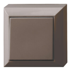 Wechselschalter PlanoLuxe Aufputz braun