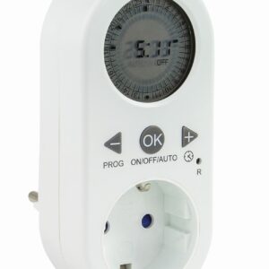 Zeitschaltuhr digital Tag weiß