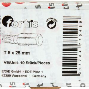 Bit zähhart 1/4" DIN3126 C6,3 T8x25mm 10er Pack FORTIS