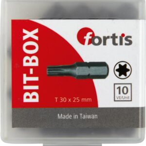 Bit zähhart 1/4" DIN3126 C6,3 T30x25mm 10er Pack FORTIS