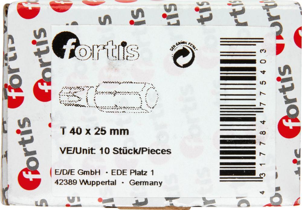 Bit zähhart 1/4" DIN3126 C6,3 T40x25mm 10er Pack FORTIS