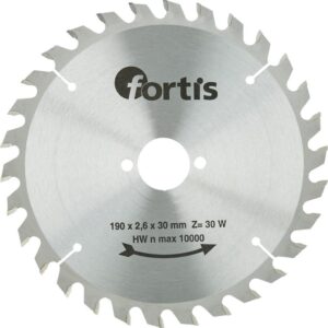 HW-Kreissägebl. 190x2,4 x30mm Z30W Fortis