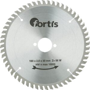 HW-Kreissägebl. 190x2,8 x30mm Z56W Fortis