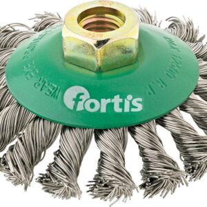 Kegelbürste Edelstahl 100mm gezopft FORTIS