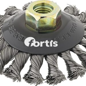 Kegelbürste Stahldraht 115mm gezopft FORTIS