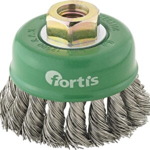 Topfbürste Edelstahl 80 mm gezopft FORTIS