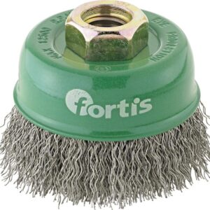 Topfbürste Edelstahl 60x0,3mm gewellt FORTIS