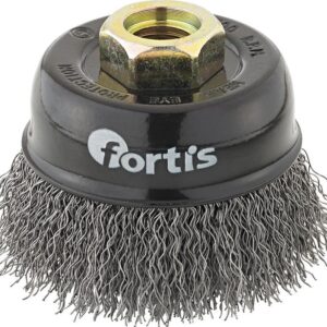 Topfbürste Stahldraht 80 mm gewellt FORTIS