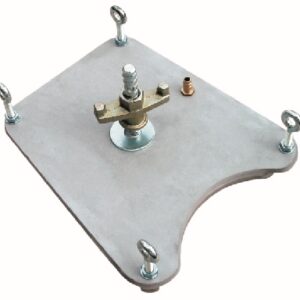 Vakuumplatte für Dübelfuß mit Dichtring, 340 x 290 mm, max. Bohr Ø 162 mm